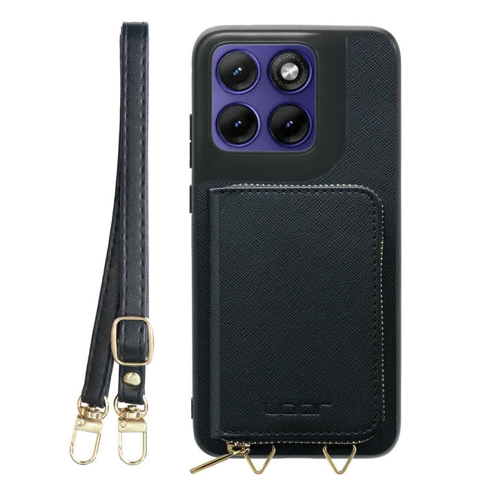 [ LOOF CASUAL-SHELL POUCH ] motorola edge 70 fusion  ケース ショルダー スマホショルダー 背面 収納 ポーチ付き カバー スマホケース ストラップ レザー [ motorola edge 70 fusion ]