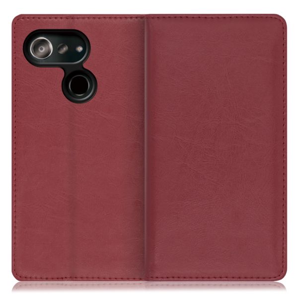 [ LOOF ROYALE ] Android One S6 Androidone S6 androidoneS6 スマホケース ケース カバー 手帳型ケース カード収納 マグネット付き 本革 ベルトなし [ Android One S6 ]