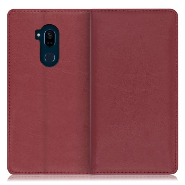 [ LOOF ROYALE ] Android One X5 Androidone X5 androidoneX5 スマホケース ケース カバー 手帳型ケース カード収納 マグネット付き 本革 ベルトなし [ Android One X5 ]