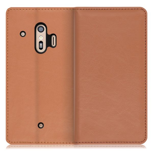 [ LOOF ROYALE ] らくらくスマートフォン (me)  F-01L / F-42A らくらくスマートフォンme FUJITSU FCNT スマホケース ケース カバー 手帳型ケース カード収納 マグネット付き 本革 ベルトなし [ らくらくスマートフォンme F-01L ]