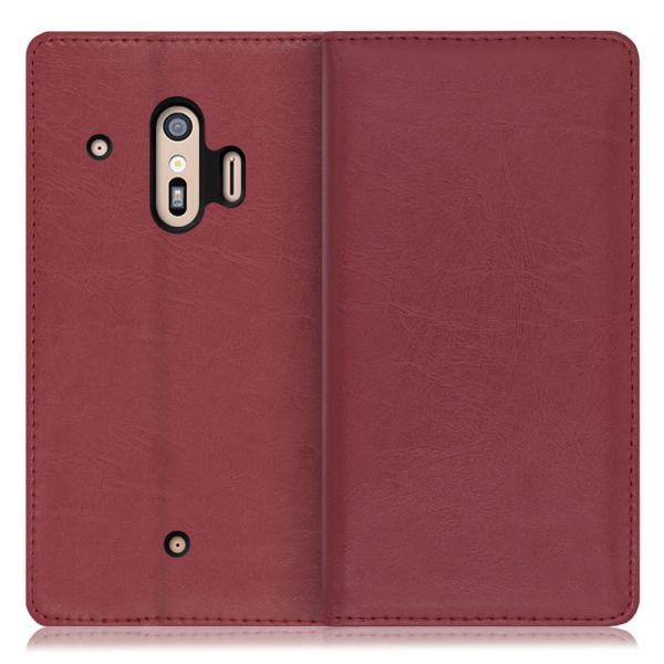 [ LOOF ROYALE ] らくらくスマートフォン (me)  F-01L / F-42A らくらくスマートフォンme FUJITSU FCNT スマホケース ケース カバー 手帳型ケース カード収納 マグネット付き 本革 ベルトなし [ らくらくスマートフォンme F-01L ]