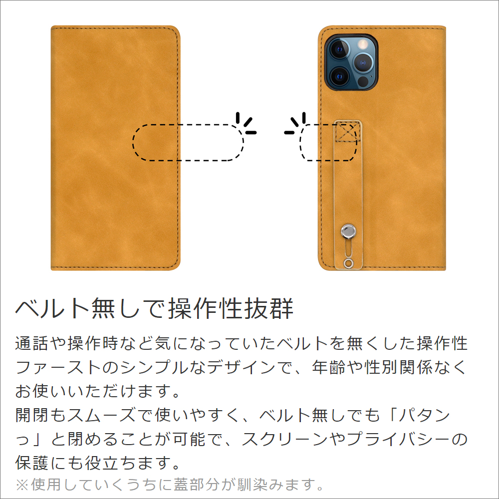 LOOF HOLD-LITE Series Xperia Ace III SO-53C / SOG08 用 [ロイヤルレッド] ケース カバー スマホケース 手帳型ケース 片手操作補助ベルト 薄型 大容量カード収納