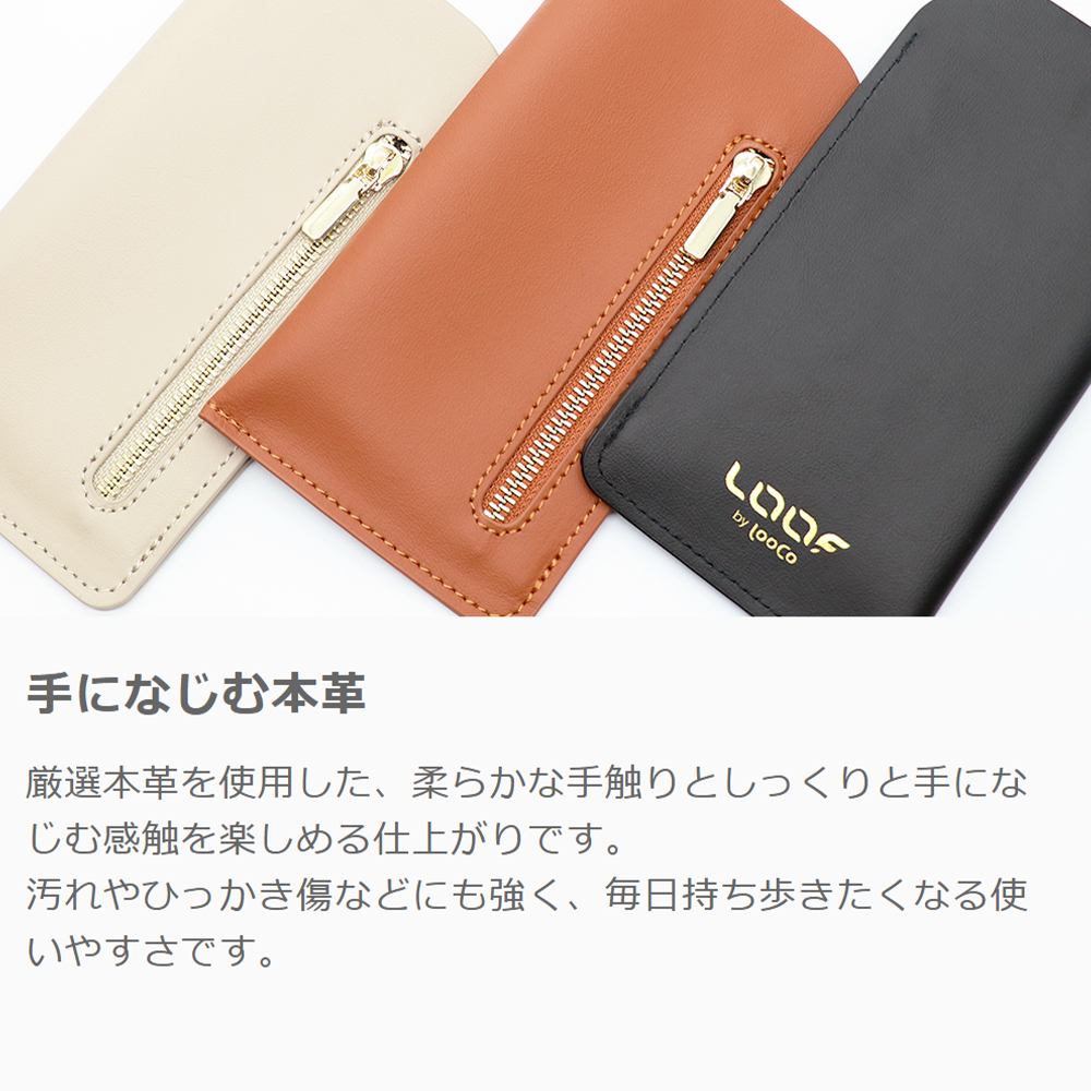 LOOF 本革 スマホポーチ レザー ポーチ ショルダー スマホポーチ サングラス ショルダーバッグ ミニバッグ ポケット付き おでかけ 旅行 軽い 薄い 小さい 高見え ポシェット 斜め掛け 肩掛け 紐付き メンズ レディース おしゃれ スマホショルダー シンプル
