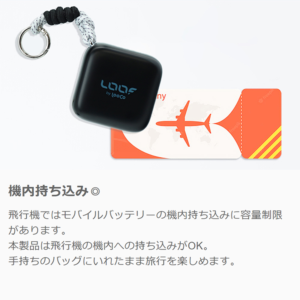 LOOF モバイルバッテリー 巻き取り式 リール 伸縮ケーブル 70cm 10000ｍAh 大容量 40W PD対応 急速充電 ケーブル内蔵 充電 スマホ充電器 モバイルバッテリー Type-C タイプC Android iPhone 2台同時充電 ストラップ 持ち運び カラビナ 小型 マグネット