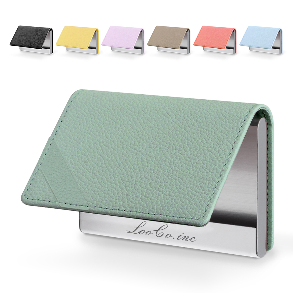 LOOF Premium 本革 名刺入れ ギフト 名刺ケース カードケース 大容量 ホールドベルト付き 本革 紳士物 レザー メンズ レディース 男性用 女性用 入社祝い 昇進祝い 就職祝い 父の日 シンプル おしゃれ