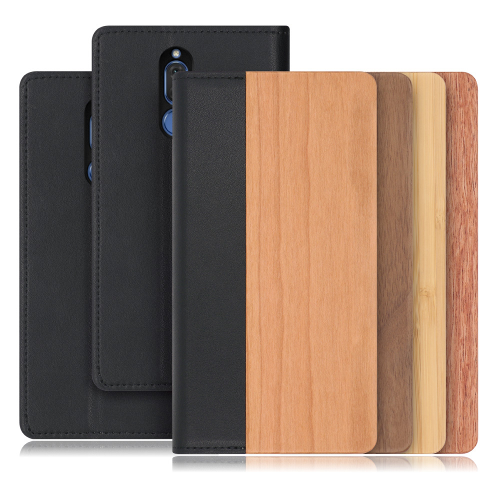 [ LOOF NATURE ] HUAWEI Mate 10 lite RNE-L25 mate10lite mate 10lite mate10 lite スマホケース ケース カバー 手帳型ケース カード収納 マグネット付き 天然木 本革 ベルトなし [ HUAWEI Mate 10 lite ]