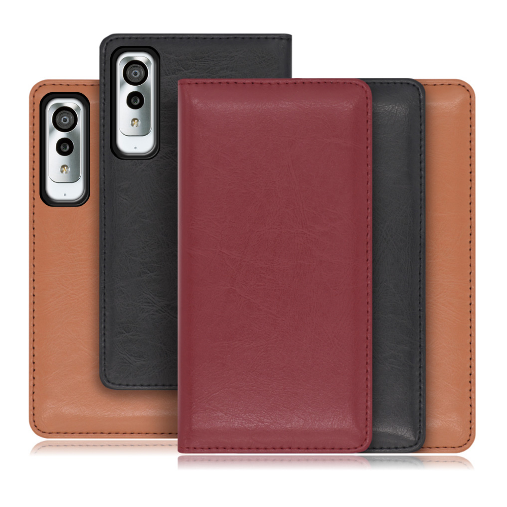 [ LOOF ROYALE ] Android One S8 AndroidOne S8 androidones8 S8-KC スマホケース ケース カバー 手帳型ケース カード収納 マグネット付き 本革 ベルトなし [ Android One S8 ]