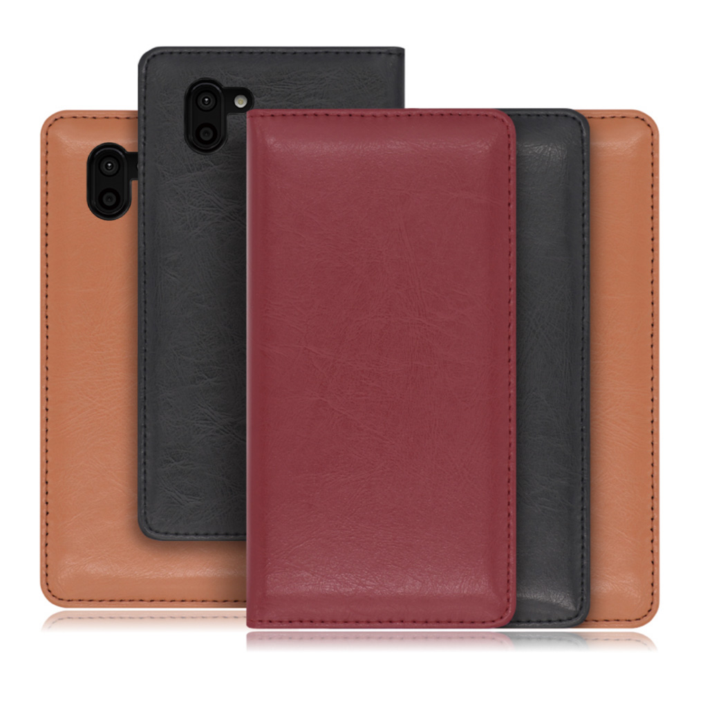 [ LOOF ROYALE ] AQUOS R2 SH-03K / SHV42 / 706SH  スマホケース ケース カバー 手帳型ケース カード収納 マグネット付き 本革 ベルトなし [ AQUOS R2 ]