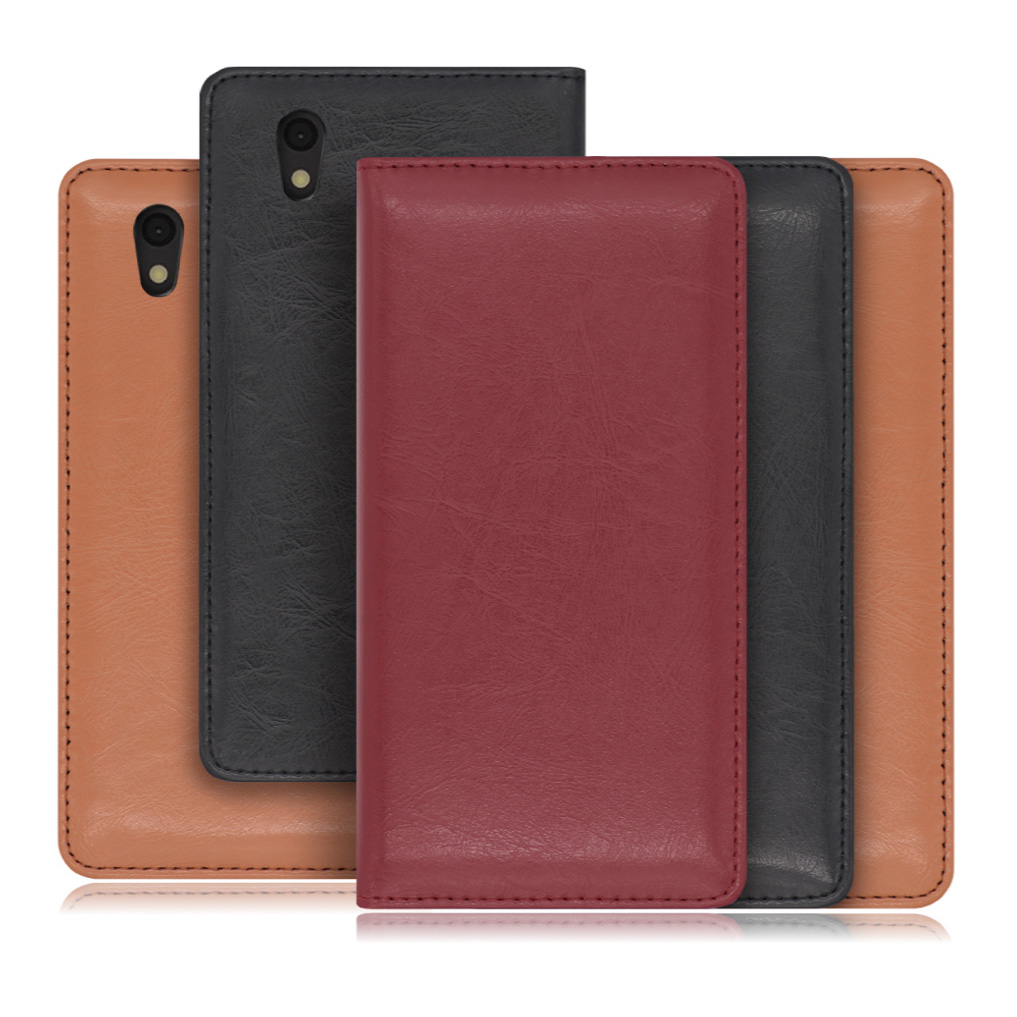 [ LOOF ROYALE ] AQUOS sense / sense lite / sense basic senselite sensebasic スマホケース ケース カバー 手帳型ケース カード収納 マグネット付き 本革 ベルトなし [ AQUOS sense / sense lite / sense basic ]