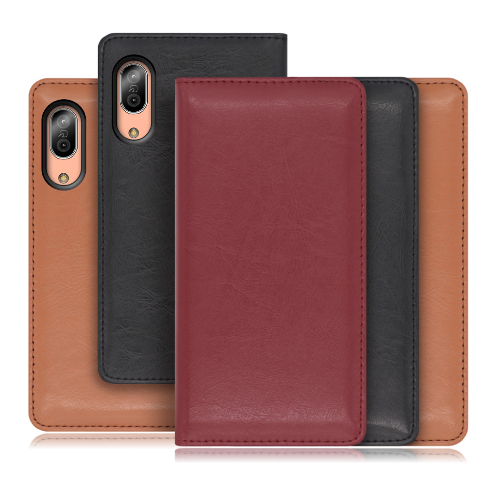 [ LOOF ROYALE ] AQUOS sense3 / sense3 lite / sense3 basic sense 3 3lite 3basic sense3lite sense3basic スマホケース ケース カバー 手帳型ケース カード収納 マグネット付き 本革 ベルトなし [ AQUOS sense3 / sense3 lite / sense3 basic ]