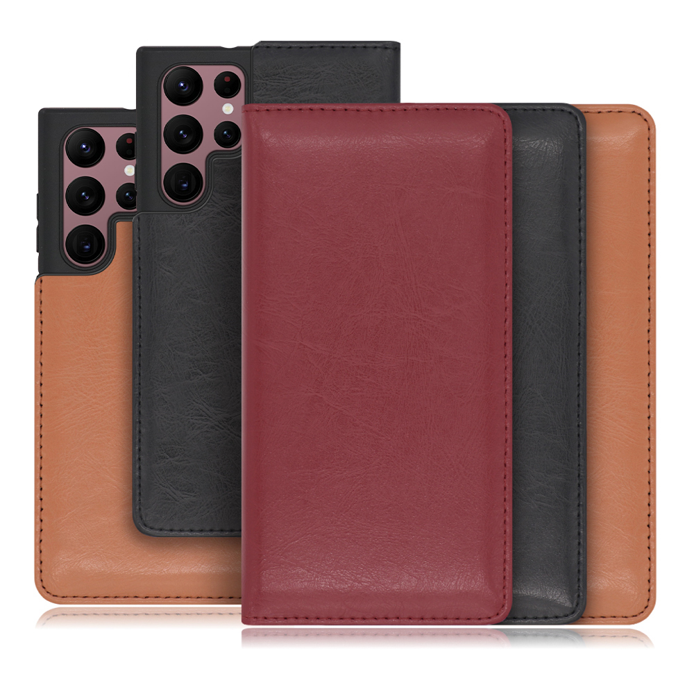 [ LOOF ROYALE ] Galaxy S22 Ultra SC-52C / SCG14 s22ultra スマホケース ケース カバー 手帳型ケース カード収納 マグネット付き 本革 ベルトなし [ Galaxy S22 Ultra ]