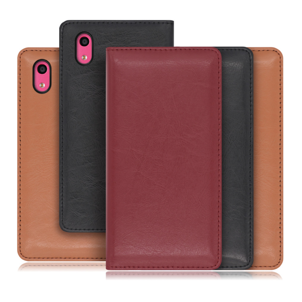 [ LOOF ROYALE ] KYOCERA おてがるスマホ01 KYV44  スマホケース ケース カバー 手帳型ケース カード収納 マグネット付き 本革 ベルトなし [ おてがるスマホ01 / KYV44 ]