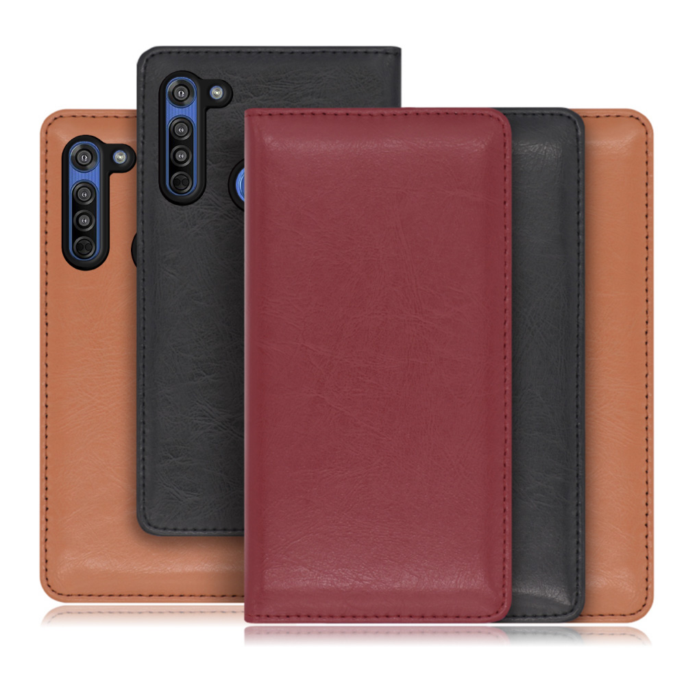 [ LOOF ROYALE ] moto g8 motog8 スマホケース ケース カバー 手帳型ケース カード収納 マグネット付き 本革 ベルトなし [ moto g8 ]