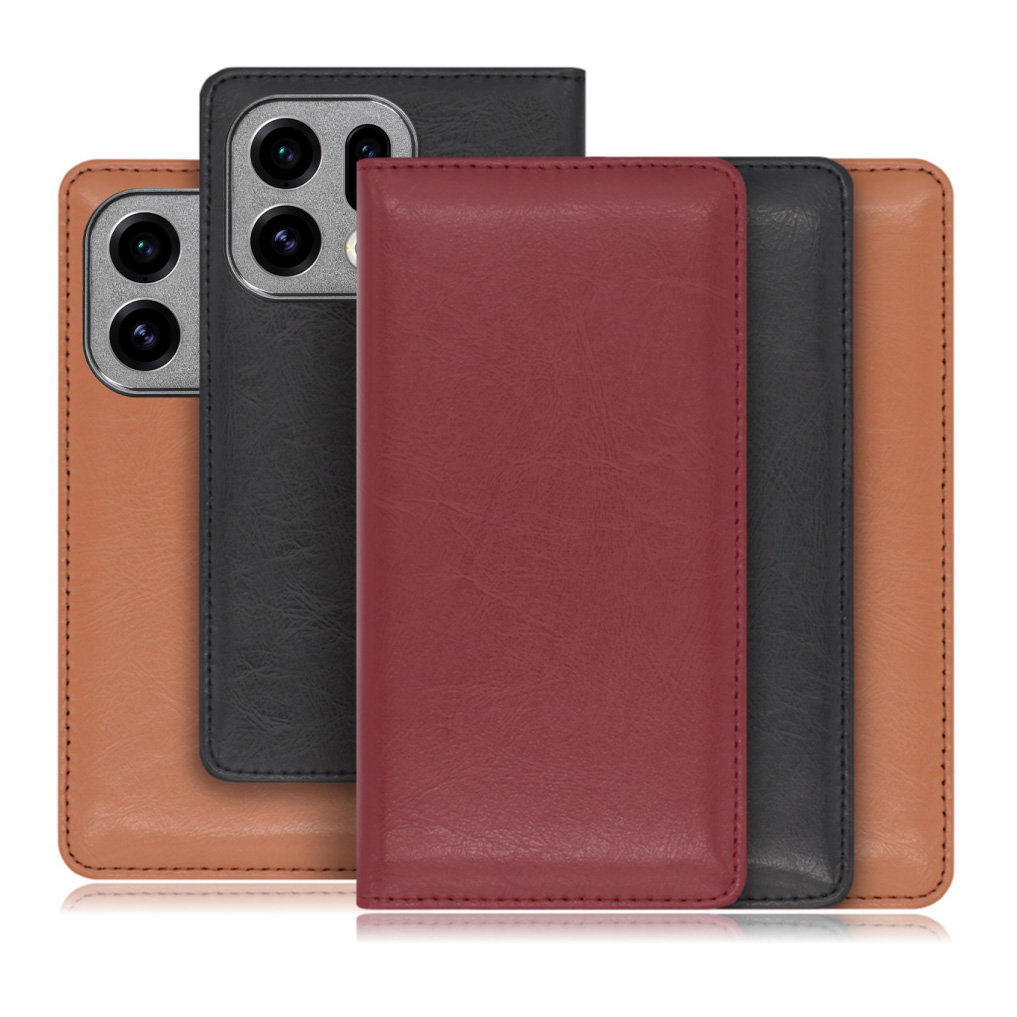 [ LOOF ROYALE ] OPPO Find X9 OPG07 CPH2797 スマホケース ケース カバー 手帳型ケース カード収納 マグネット付き 本革 ベルトなし [ OPPO Find X9 ]