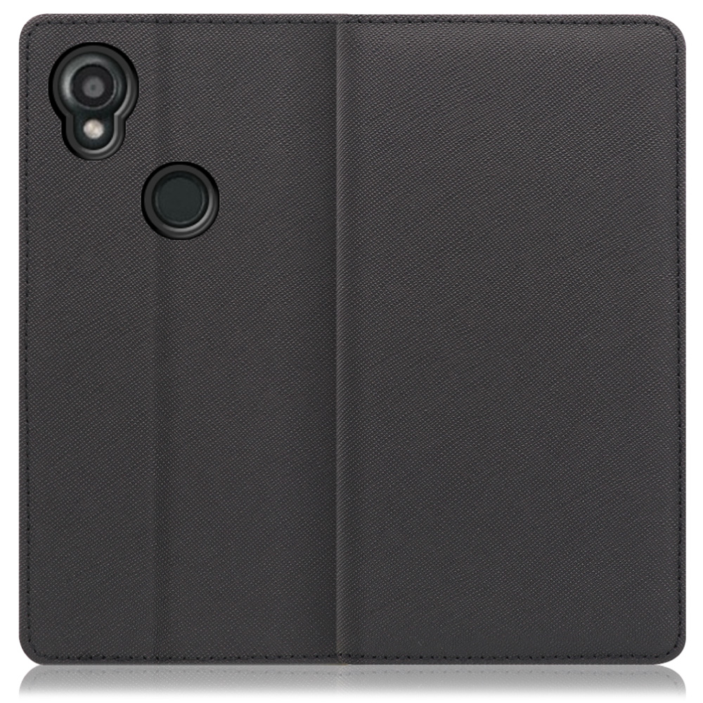 [ LOOF CASUAL ] KYOCERA DIGNO SX3 KYG02 dignosx3 ディグノ 京セラ KYOCERA スマホケース ケース カバー 手帳型ケース カード収納 マグネット付き ベルトなし [ DIGNO SX3 KYG02 / ブラック ]