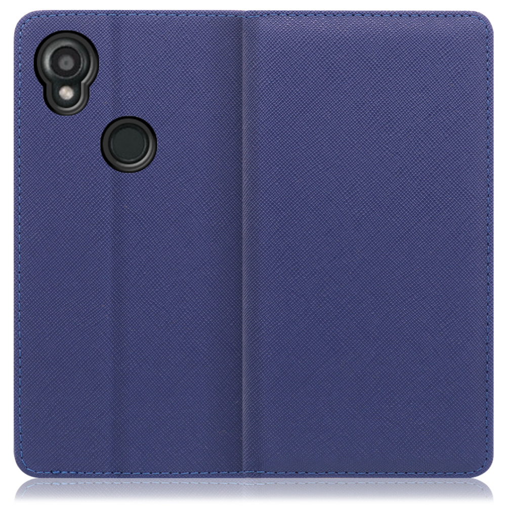 [ LOOF CASUAL ] KYOCERA DIGNO SX3 KYG02 dignosx3 ディグノ 京セラ KYOCERA スマホケース ケース カバー 手帳型ケース カード収納 マグネット付き ベルトなし [ DIGNO SX3 KYG02 / ネイビー ]