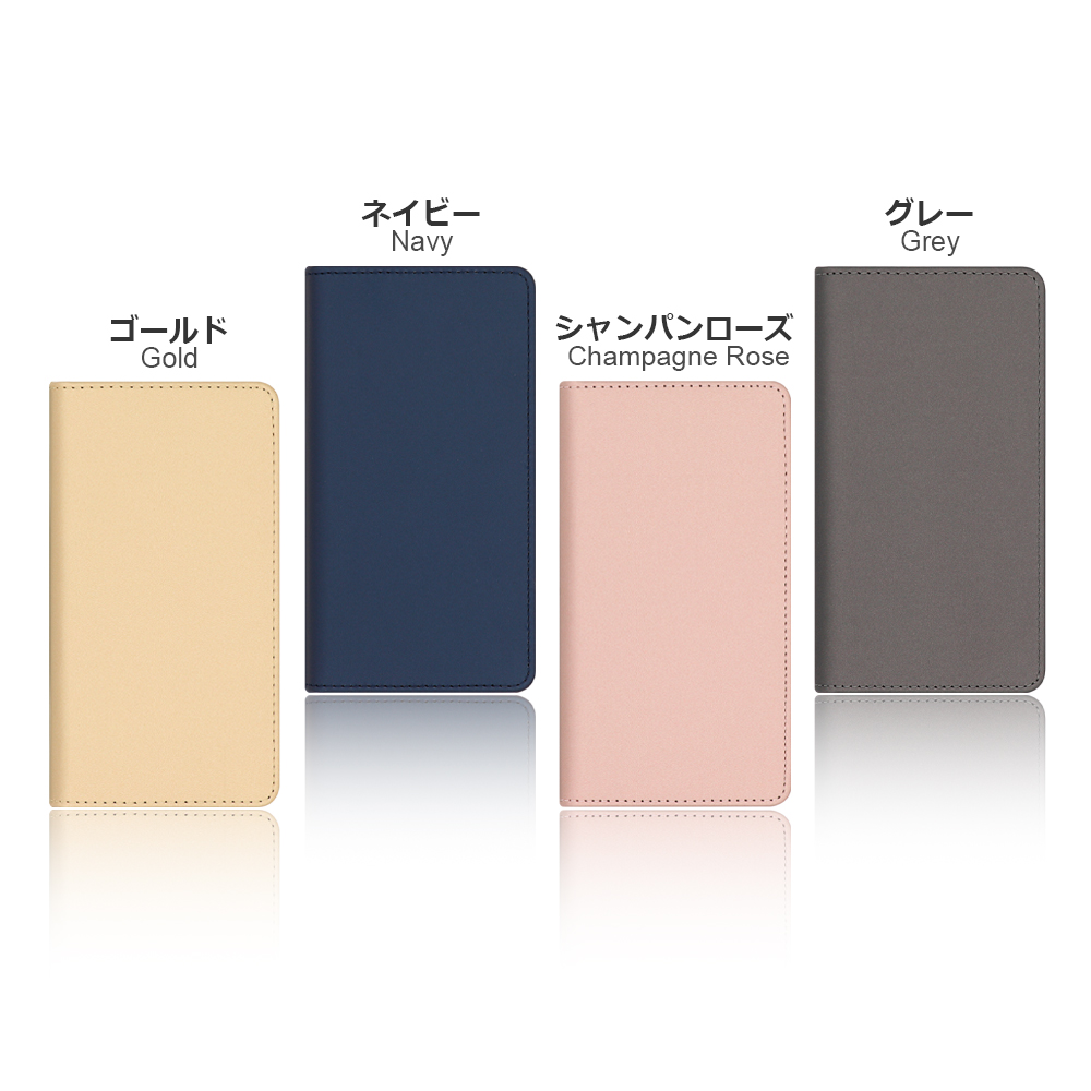 LOOF SKIN Series ZenFone 7 / ZenFone 7 Pro 用  [ゴールド] ケース カバー 手帳型ケース スマホケース ブック型 手帳型カバー カードポケット カード収納