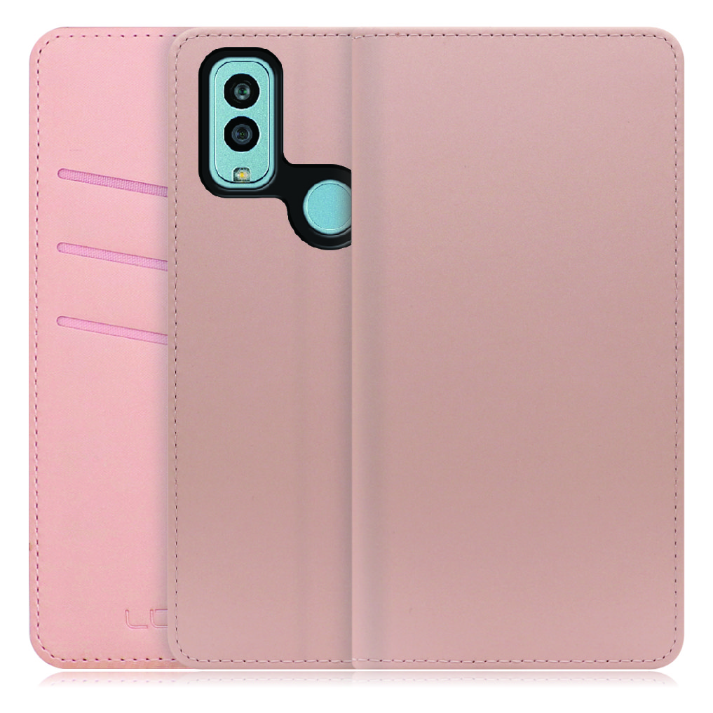 [ LOOF SKIN ] Android One S10 / S10-KC androidones10 androidone スマホケース ケース カバー 手帳型ケース カード収納 マグネット付き ベルトなし [ Android One S10 / シャンパンローズ ]