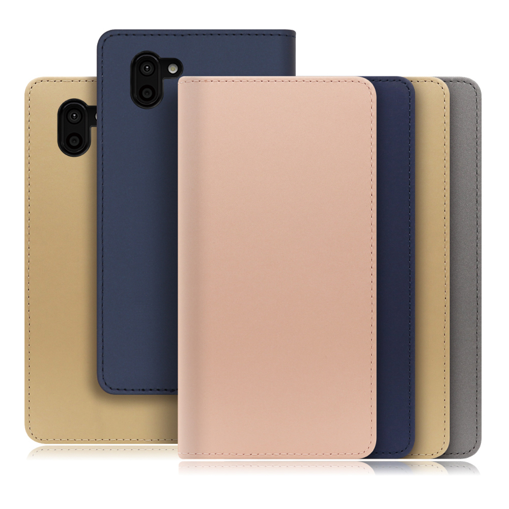 [ LOOF SKIN ] AQUOS R2 SH-03K / SHV42 / 706SH  スマホケース ケース カバー 手帳型ケース カード収納 マグネット付き ベルトなし [ AQUOS R2 ]