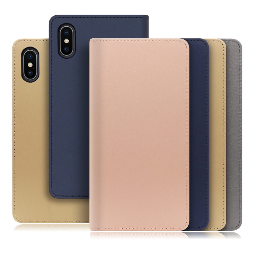 [ LOOF SKIN ] iPhone X / XS iPhonex iPhonexs スマホケース ケース カバー 手帳型ケース カード収納 マグネット付き ベルトなし [ iPhone X / XS ]