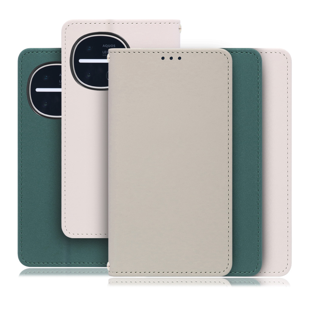 [ LOOF SKIN ] AQUOS R11 SH-51G SH-M35 スマホケース ケース カバー 手帳型ケース ストラップホール スピーカーホール カード収納 マグネット付き ベルトなし  [ AQUOS R11 ]