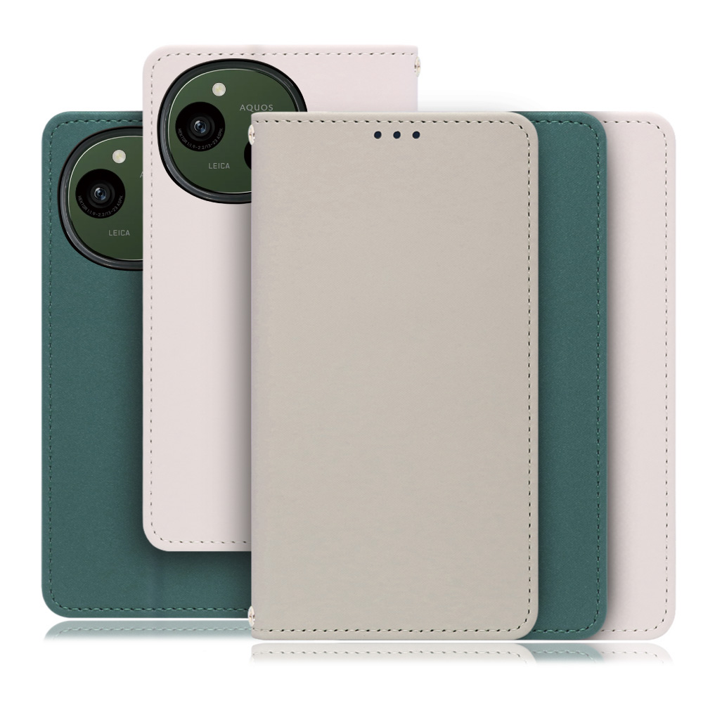 [ LOOF SKIN ] AQUOS R9 / R10 SH-51E SH-51F スマホケース ケース カバー 手帳型ケース ストラップホール スピーカーホール カード収納 マグネット付き ベルトなし  [ AQUOS R9 / R10 ]