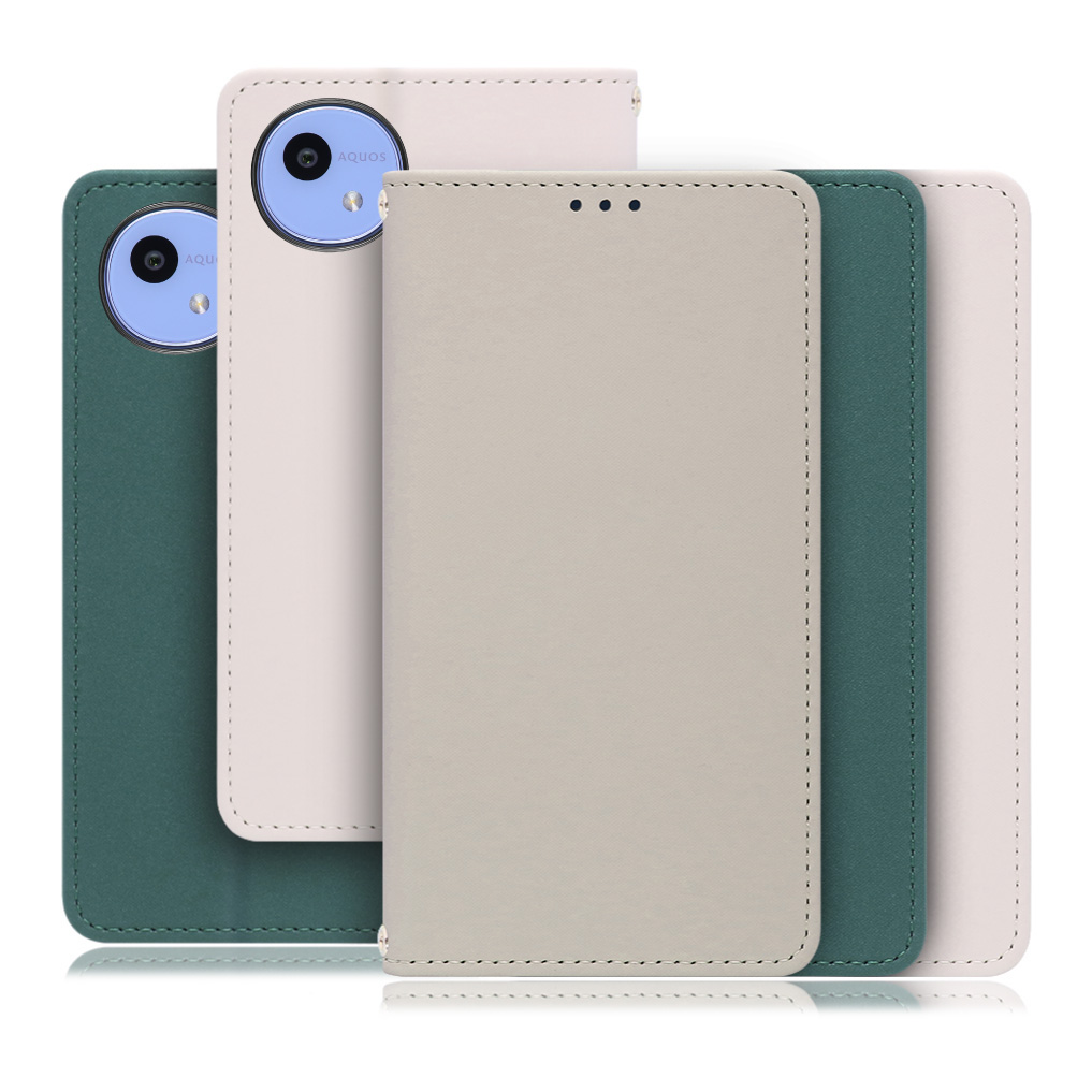 [ LOOF SKIN ] AQUOS wish5 アクオス SH-52F スマホケース ケース カバー 手帳型ケース ストラップホール スピーカーホール カード収納 マグネット付き ベルトなし  [ AQUOS wish5 ]