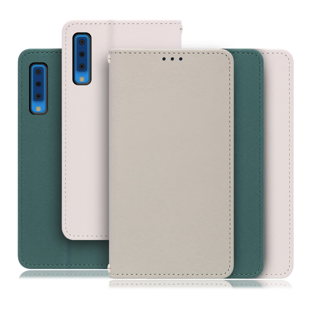 [ LOOF SKIN ] Galaxy A7 SM-A750C galaxya7 スマホケース ケース カバー 手帳型ケース ストラップホール スピーカーホール カード収納 マグネット付き ベルトなし  [ Galaxy A7 ]