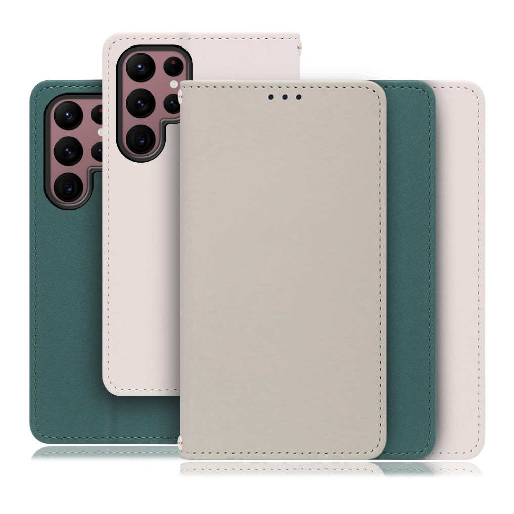 [ LOOF SKIN ] Galaxy S22 Ultra SC-52C / SCG14 s22ultra スマホケース ケース カバー 手帳型ケース ストラップホール スピーカーホール カード収納 マグネット付き ベルトなし  [ Galaxy S22 Ultra ]