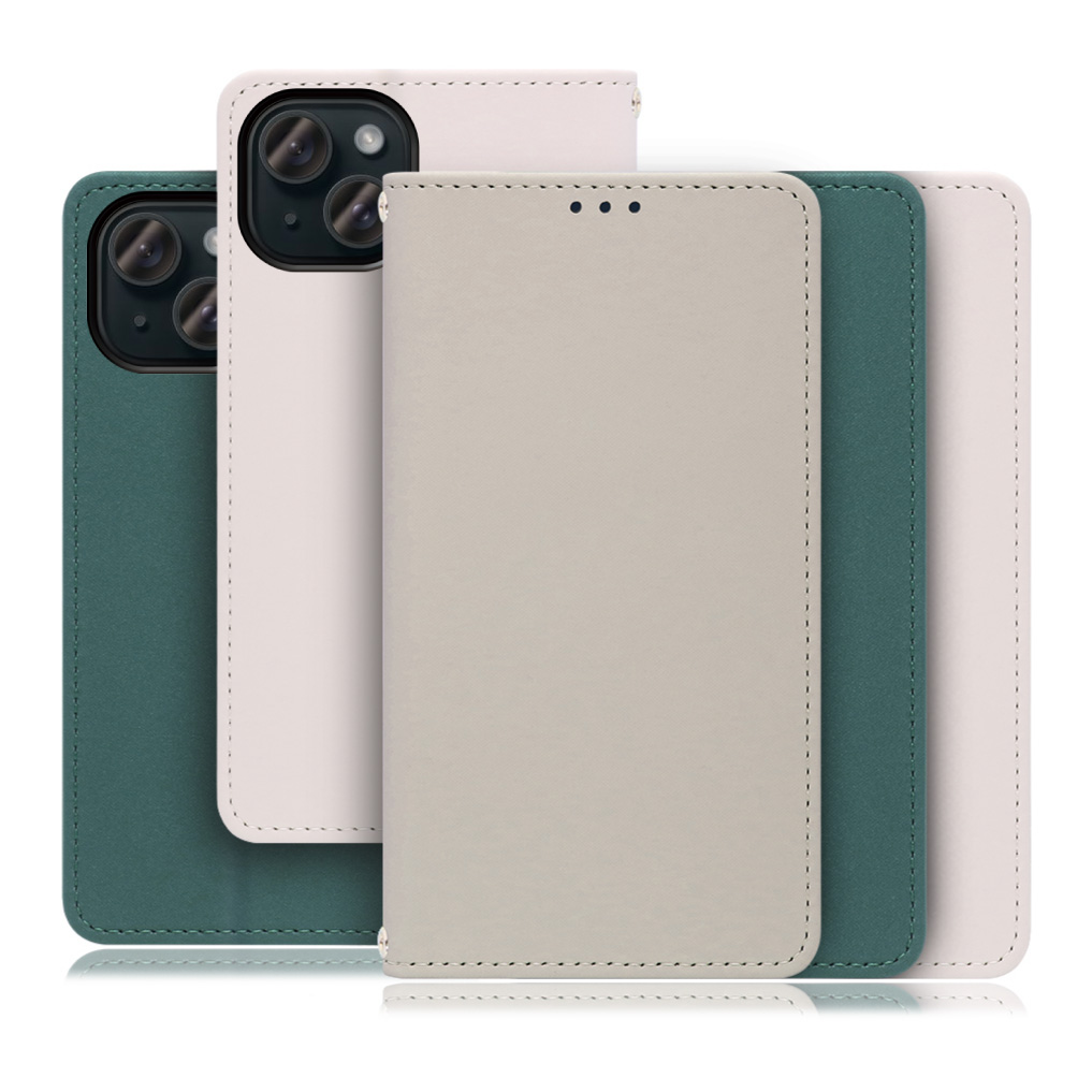 [ LOOF SKIN ] iPhone 15 iPhone15 アイフォン15 iPhone 15 アイフォン 15 スマホケース ケース カバー 手帳型ケース ストラップホール スピーカーホール カード収納 マグネット付き ベルトなし  [ iPhone 15 ]