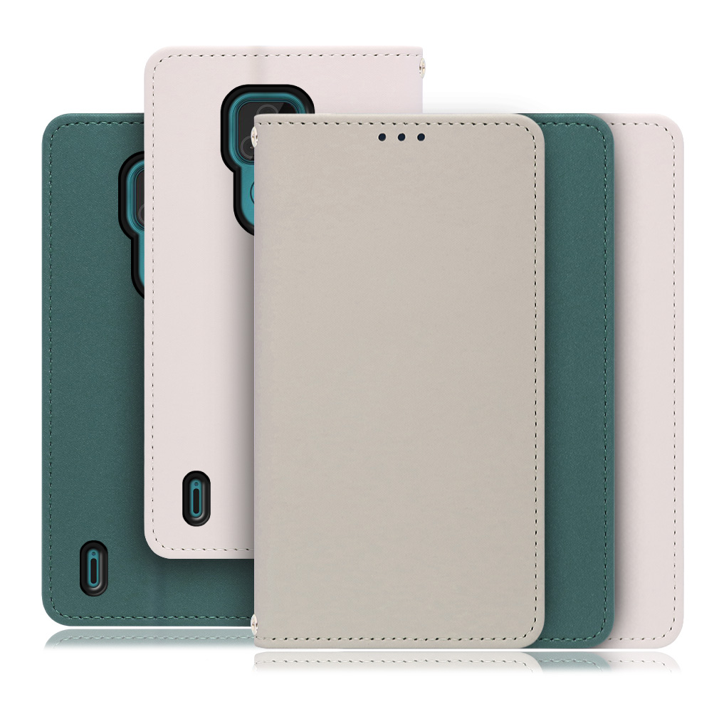 [ LOOF SKIN ] moto e7 motoe7 スマホケース ケース カバー 手帳型ケース ストラップホール スピーカーホール カード収納 マグネット付き ベルトなし  [ moto e7 ]