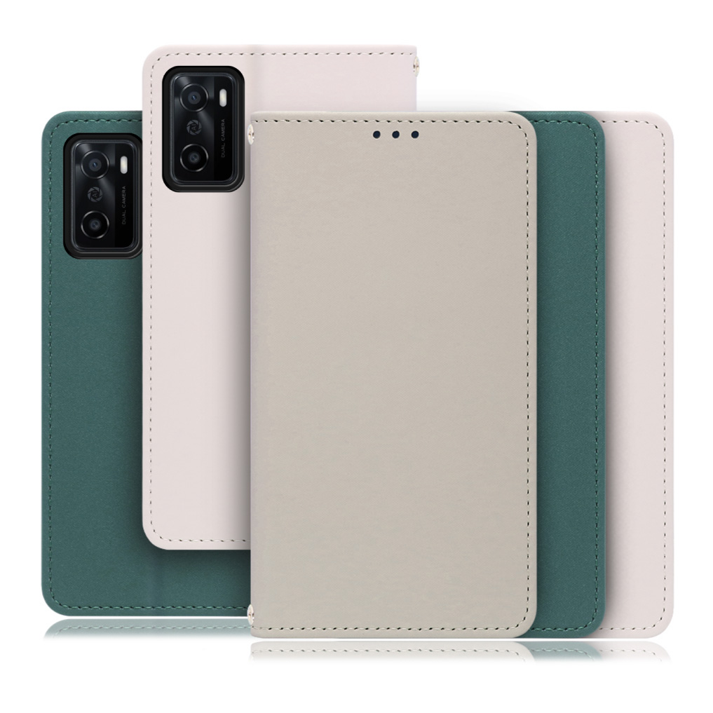 [ LOOF SKIN ] OPPO A55s 5G CPH2309 / A102OP a55s5g スマホケース ケース カバー 手帳型ケース ストラップホール スピーカーホール カード収納 マグネット付き ベルトなし  [ OPPO A55s 5G ]