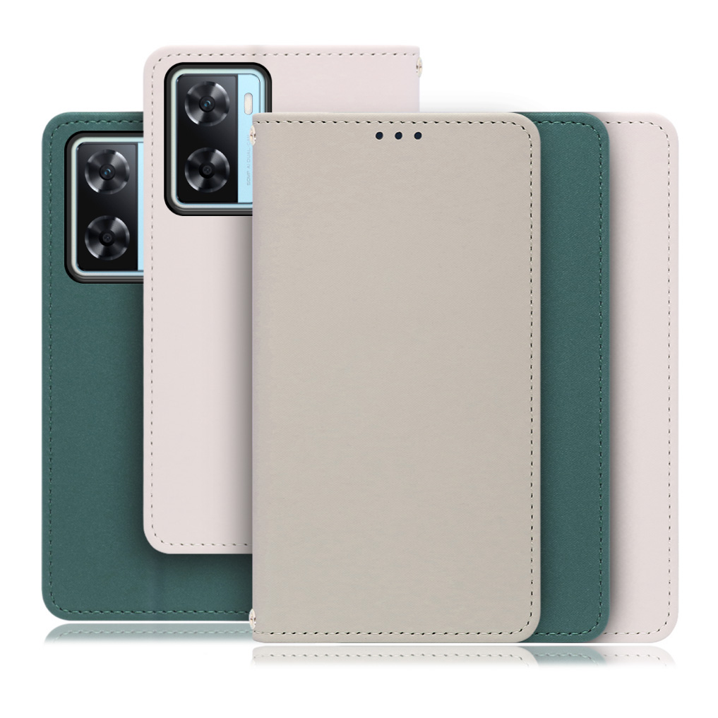 [ LOOF SKIN ] OPPO A77  スマホケース ケース カバー 手帳型ケース ストラップホール スピーカーホール カード収納 マグネット付き ベルトなし  [ OPPO A77 ]