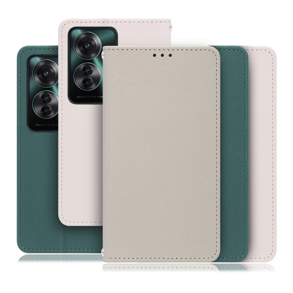 [ LOOF SKIN ] OPPO Reno11 A  スマホケース ケース カバー 手帳型ケース ストラップホール スピーカーホール カード収納 マグネット付き ベルトなし  [ OPPO Reno11 A ]