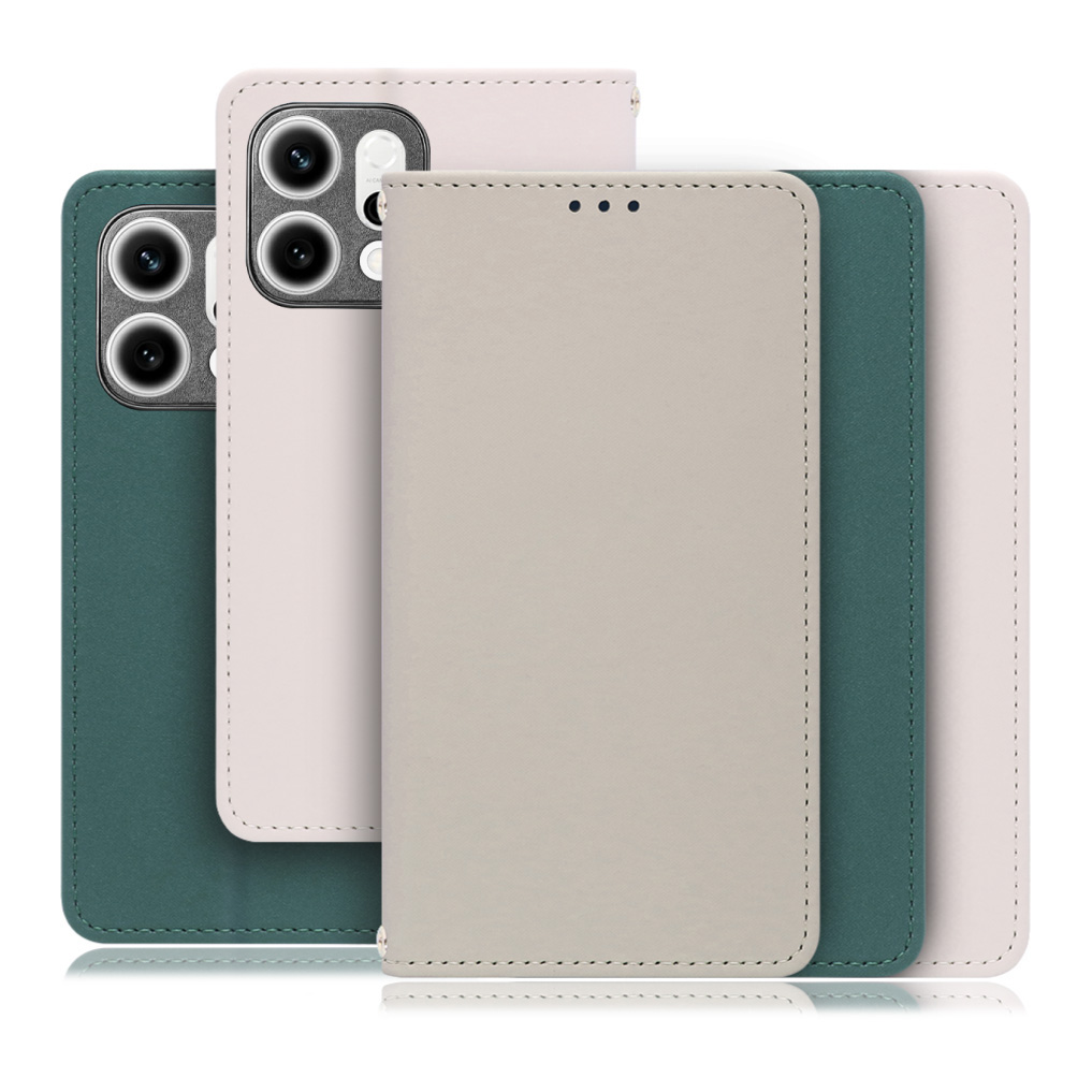 [ LOOF SKIN ] OPPO Reno14 5G  スマホケース ケース カバー 手帳型ケース ストラップホール スピーカーホール カード収納 マグネット付き ベルトなし  [ OPPO Reno14 5G ]