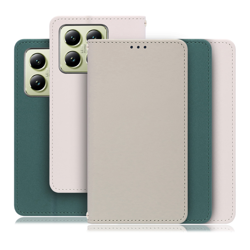 [ LOOF SKIN ] Xiaomi 14T XIG06 スマホケース ケース カバー 手帳型ケース ストラップホール スピーカーホール カード収納 マグネット付き ベルトなし  [ Xiaomi 14T ]
