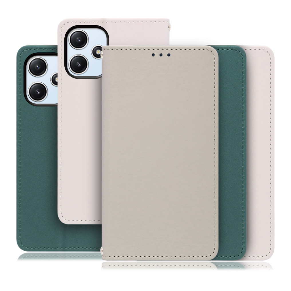 [ LOOF SKIN ] Xiaomi Redmi 12 5G XIG03 Redmi12 5G スマホケース ケース カバー 手帳型ケース ストラップホール スピーカーホール カード収納 マグネット付き ベルトなし  [ Xiaomi Redmi 12 5G ]