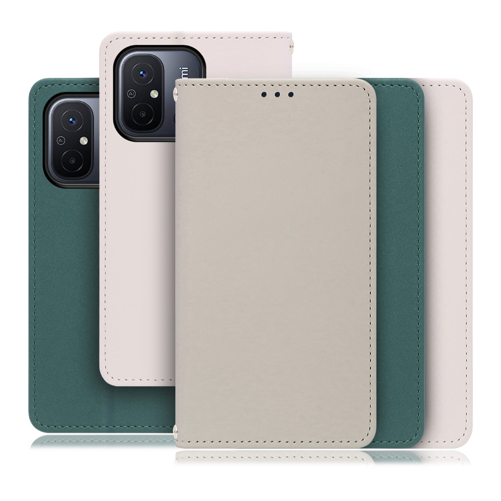 [ LOOF SKIN ] Xiaomi Redmi 12C Redmi12C スマホケース ケース カバー 手帳型ケース ストラップホール スピーカーホール カード収納 マグネット付き ベルトなし  [ Xiaomi Redmi 12C ]