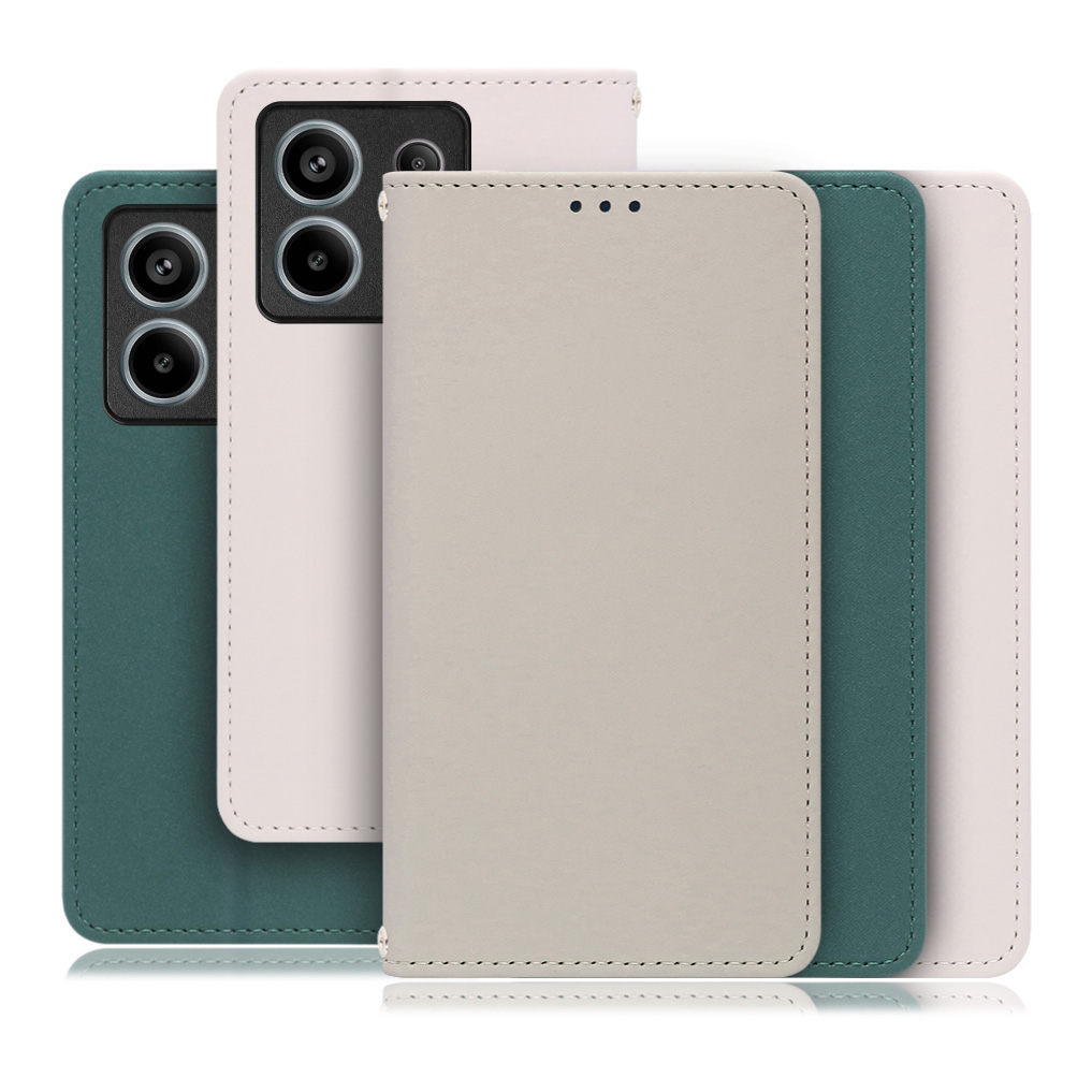 [ LOOF SKIN ] Redmi Note 13 Pro 5G  スマホケース ケース カバー 手帳型ケース ストラップホール スピーカーホール カード収納 マグネット付き ベルトなし  [ Redmi Note 13 Pro 5G ]