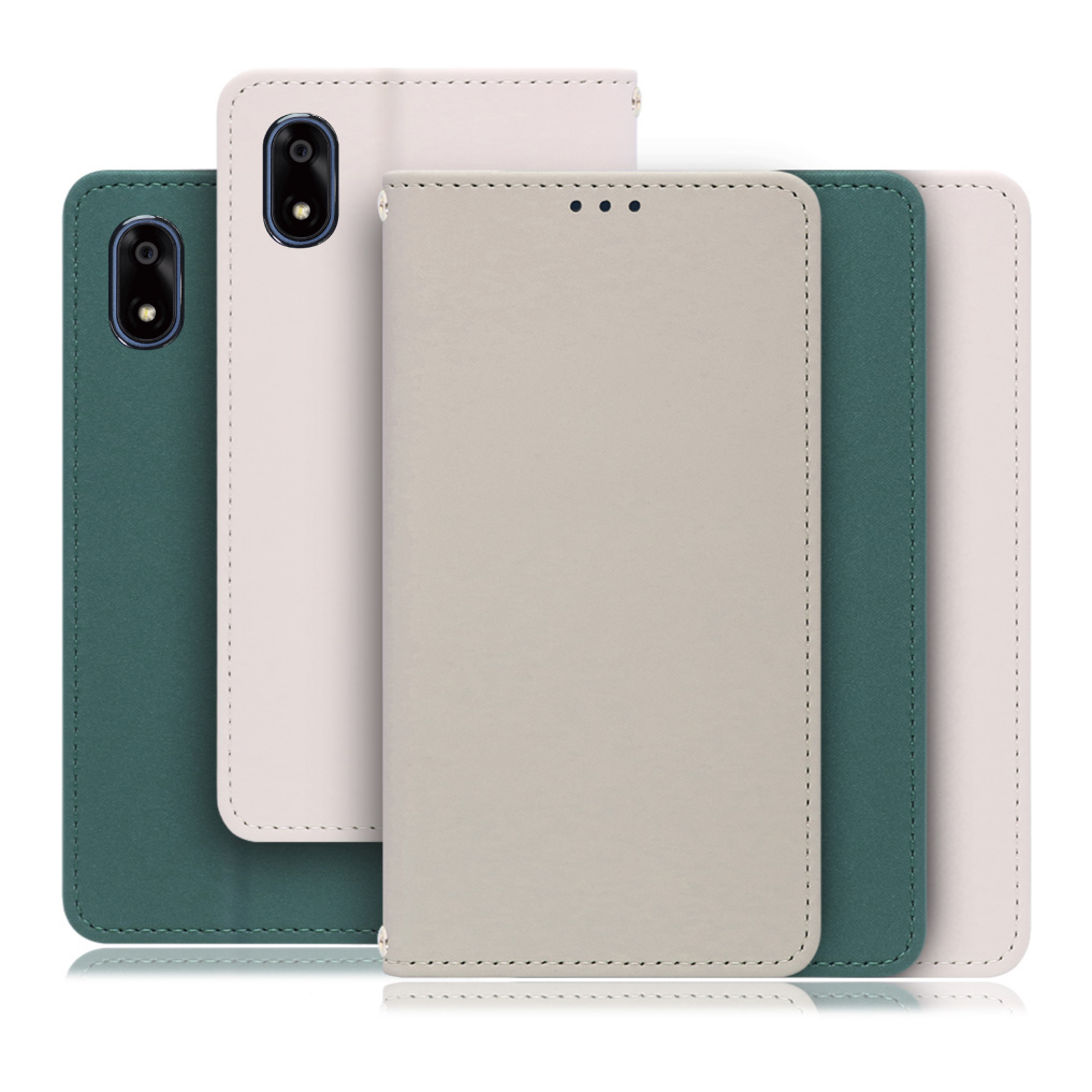 [ LOOF SKIN ] かんたんスマホ4 A402ZT ZTE スマホケース ケース カバー 手帳型ケース ストラップホール スピーカーホール カード収納 マグネット付き ベルトなし  [ かんたんスマホ4 ]