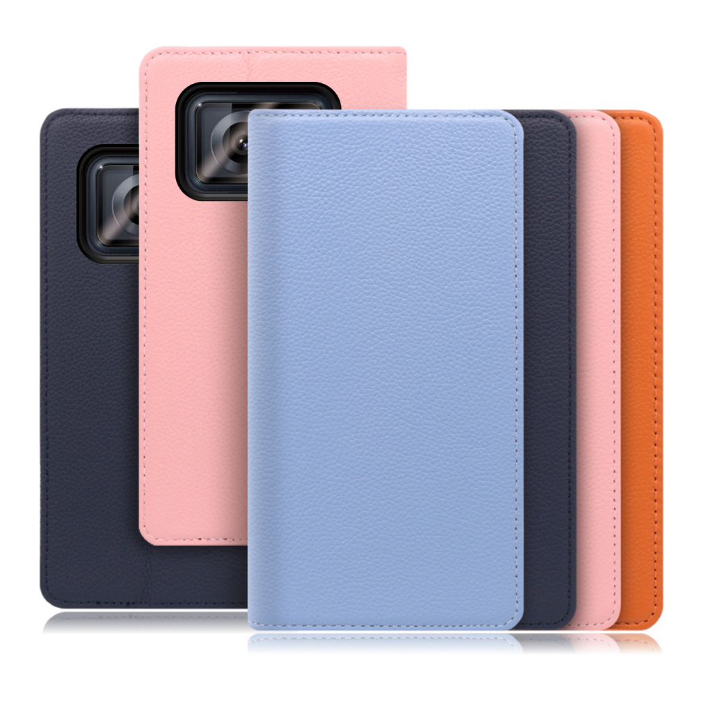 [ LOOF PASTEL ] AQUOS R6 SH-51B / A101SH / SH-M22  スマホケース ケース カバー 手帳型ケース カード収納 マグネット付き 本革 ベルトなし [ AQUOS R6 ]