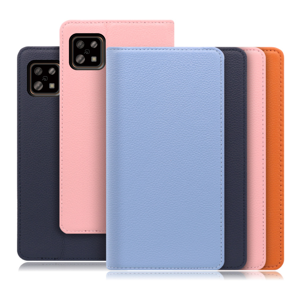 [ LOOF PASTEL ] AQUOS sense6s /sense6 sense 6s 6 スマホケース ケース カバー 手帳型ケース カード収納 マグネット付き 本革 ベルトなし [ AQUOS sense6/sense6s ]