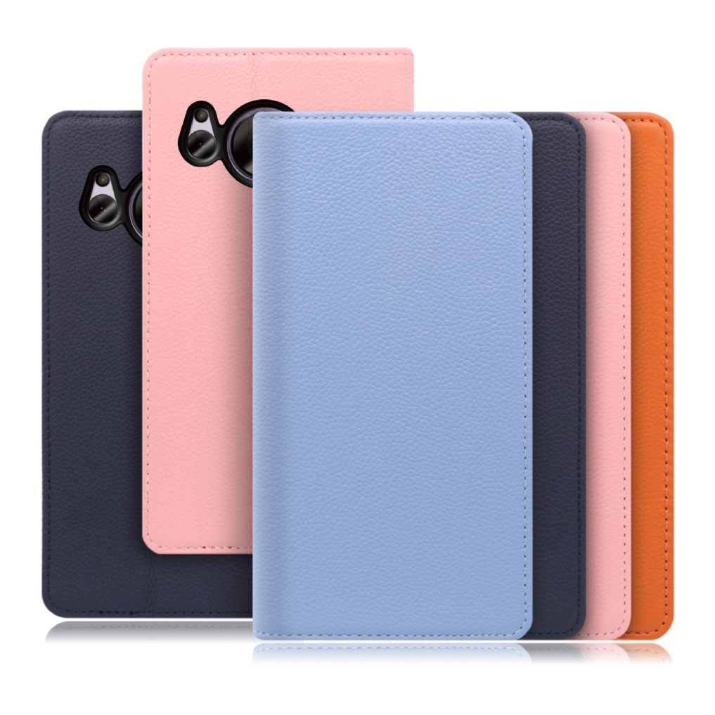 [ LOOF PASTEL ] AQUOS sense7 sense 7 スマホケース ケース カバー 手帳型ケース カード収納 マグネット付き 本革 ベルトなし [ AQUOS sense7 ]