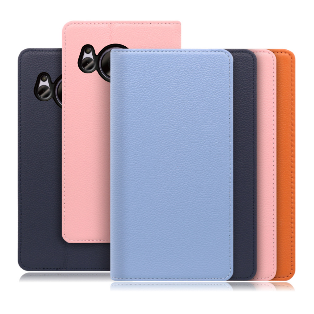 [ LOOF PASTEL ] AQUOS sense7 Plus sense7plus 7plus sense 7 スマホケース ケース カバー 手帳型ケース カード収納 マグネット付き 本革 ベルトなし [ AQUOS sense7 Plus ]