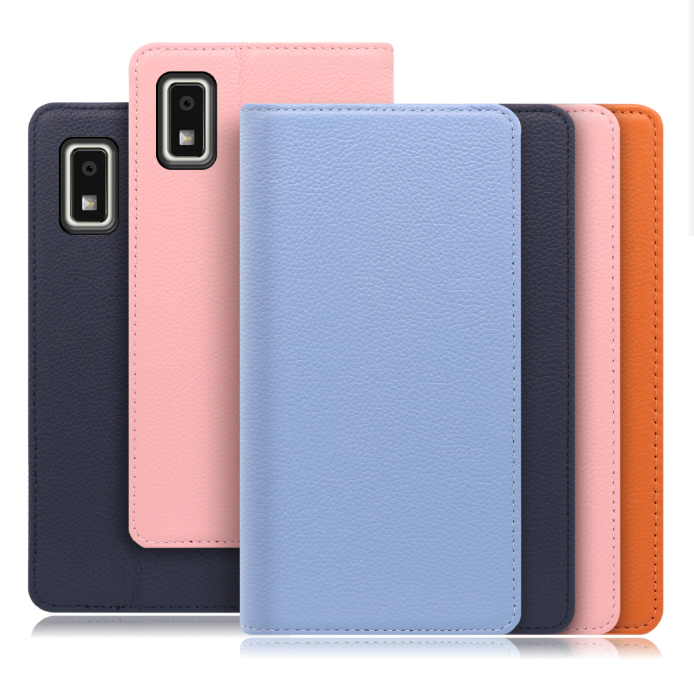 [ LOOF PASTEL ] AQUOS wish3 SH-53D / A303SH / A302SH  スマホケース ケース カバー 手帳型ケース カード収納 マグネット付き 本革 ベルトなし [ AQUOS wish3 ]