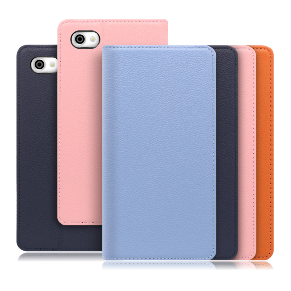 [ LOOF PASTEL ] AQUOS R SH-03J / SHV39  スマホケース ケース カバー 手帳型ケース カード収納 マグネット付き 本革 ベルトなし [ AQUOS R ]