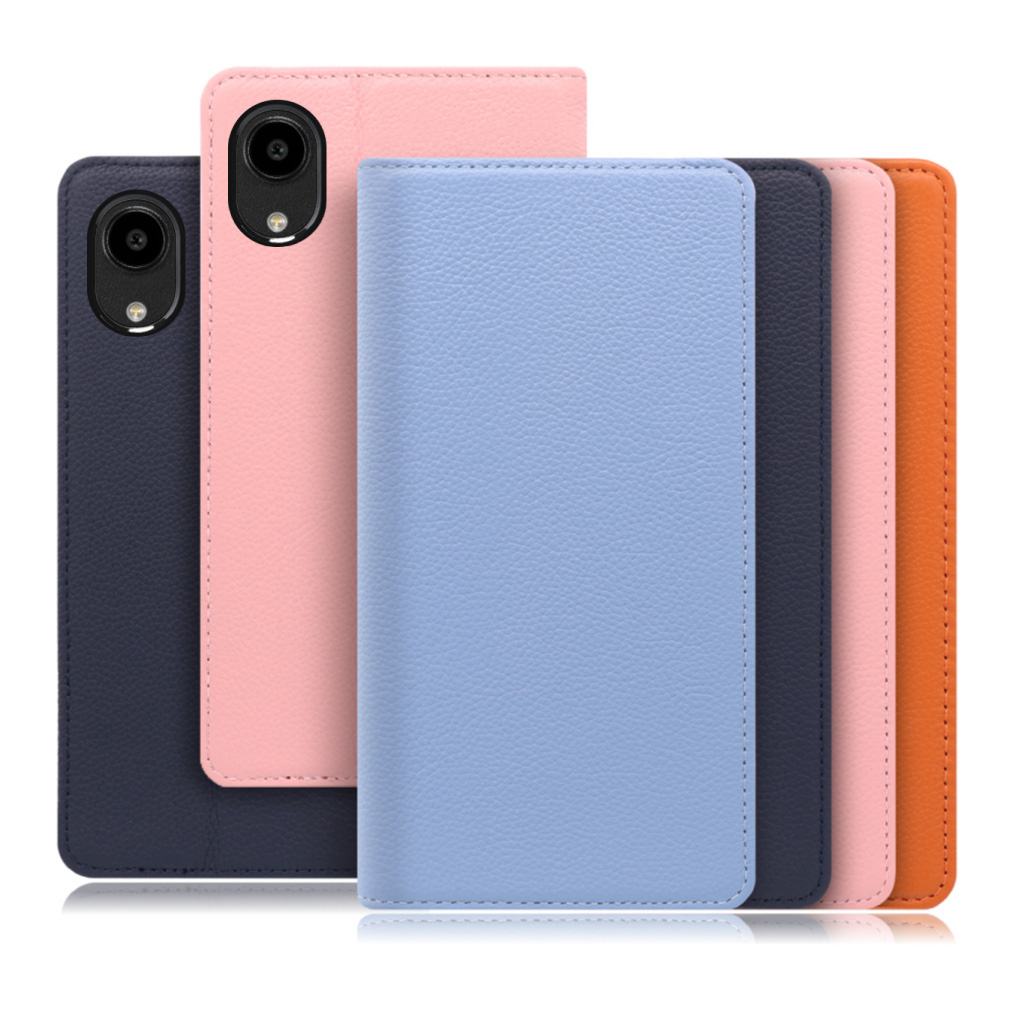 [ LOOF PASTEL ] DIGNO SX5 KC-S306 スマホケース ケース カバー 手帳型ケース カード収納 マグネット付き 本革 ベルトなし [ DIGNO SX5 ]