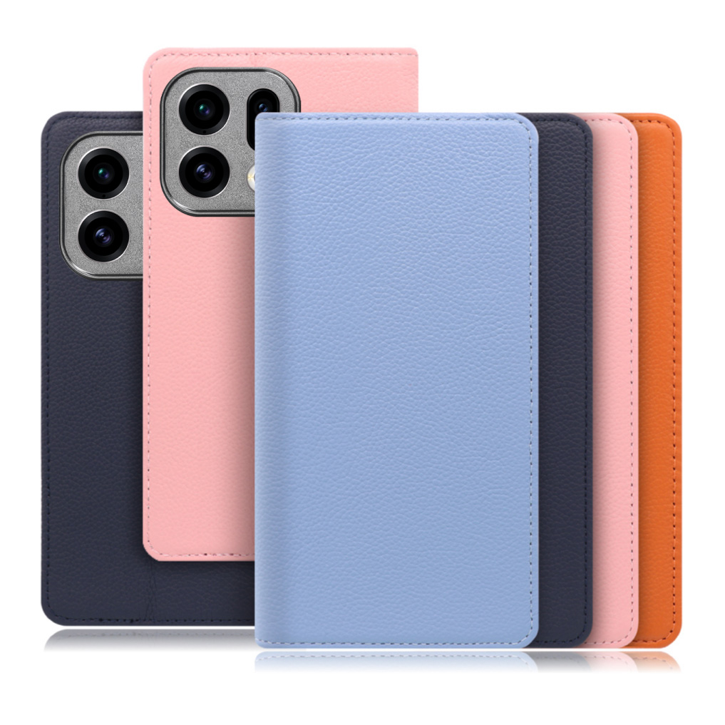 [ LOOF PASTEL ] OPPO Find X9 OPG07 CPH2797 スマホケース ケース カバー 手帳型ケース カード収納 マグネット付き 本革 ベルトなし [ OPPO Find X9 ]