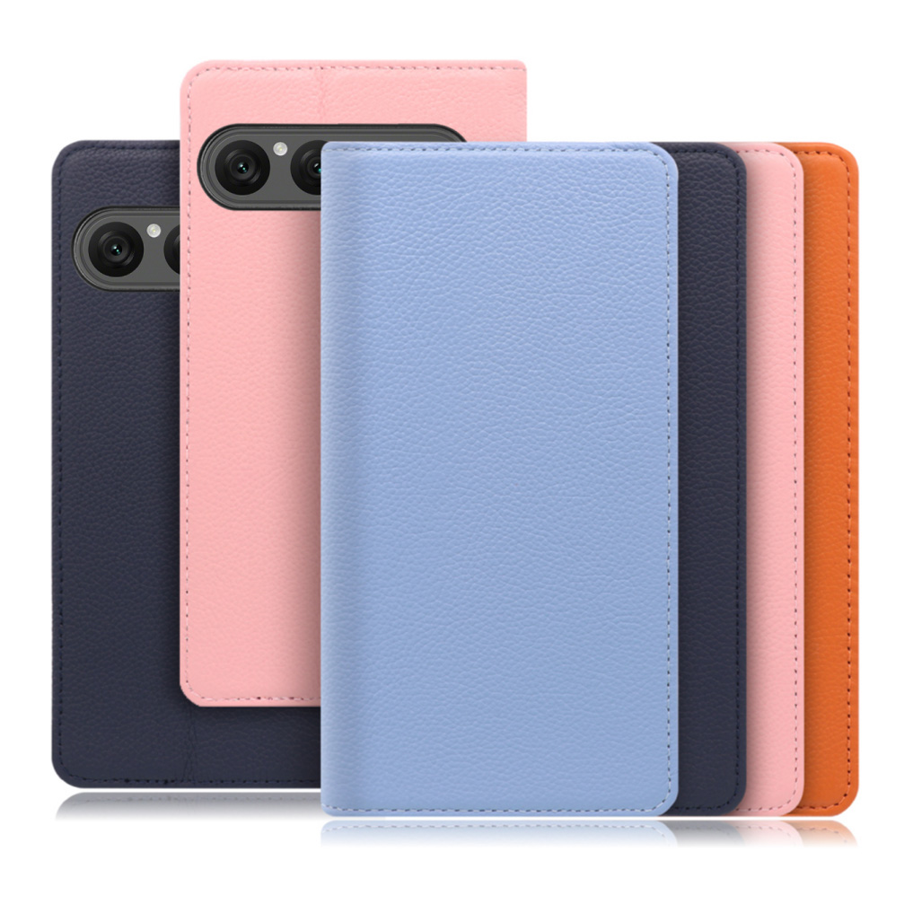 [ LOOF PASTEL ] Xperia 10 VII エクスペリア XQ-FE44 スマホケース ケース カバー 手帳型ケース カード収納 マグネット付き 本革 ベルトなし [ Xperia 10 VII 用 ]