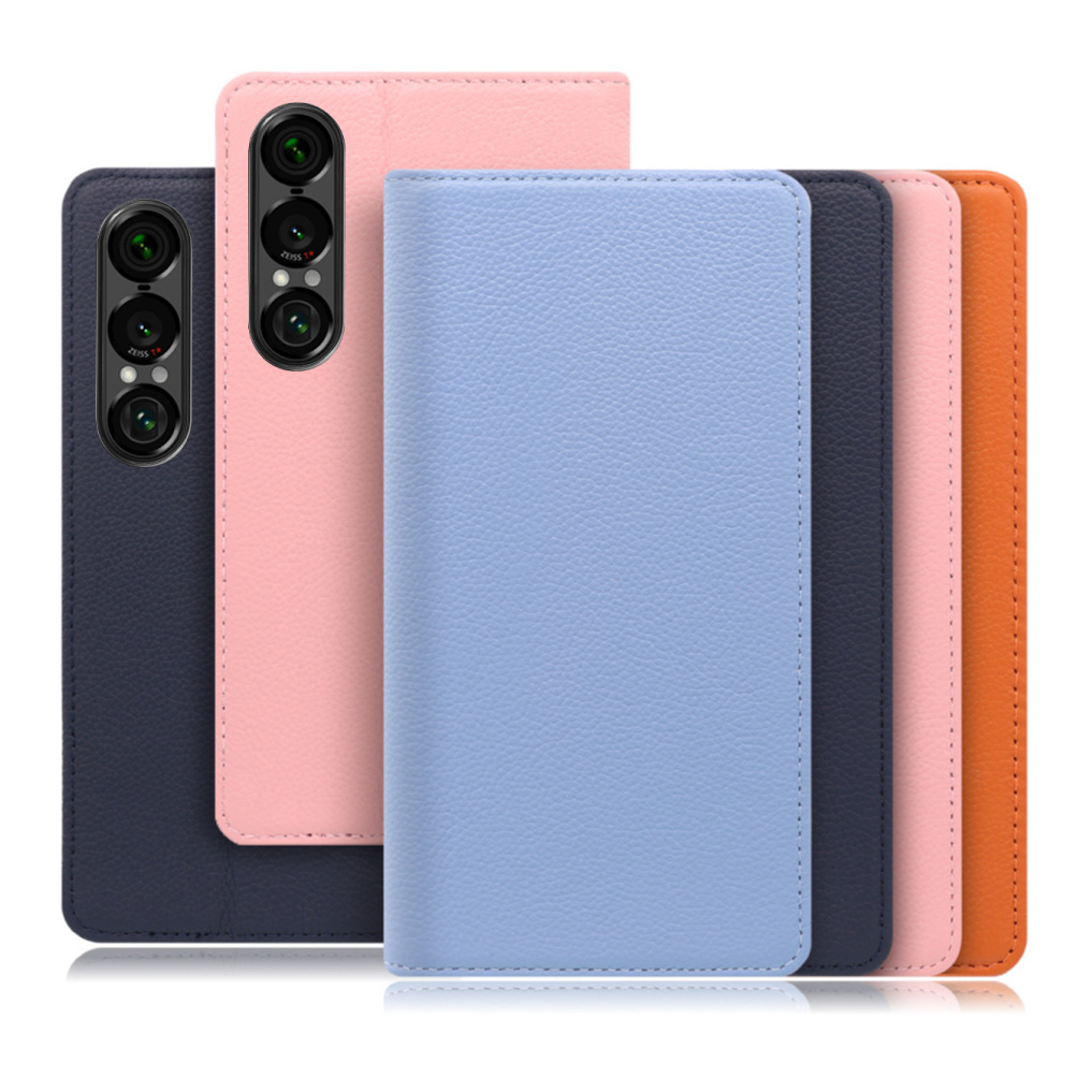[ LOOF PASTEL ] Xperia 1 VII SO-51F スマホケース ケース カバー 手帳型ケース カード収納 マグネット付き 本革 ベルトなし [ Xperia 1 VII ]
